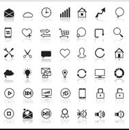 Set of 42 SEO internet icons