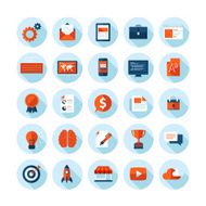 Flat design modern vector illustration icons set