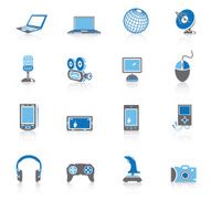 Media Icons 2 - Blue Series