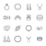 Jewelry icon outline N2