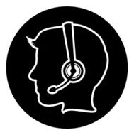 Call Center Man Icon N2