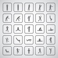 body exercise stick figure icon