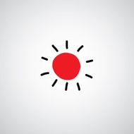 sun vector hand drawn N2