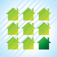 Eco home icon stock vector - Illustration