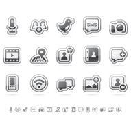 Social Networking Icon Set - Cloud Series