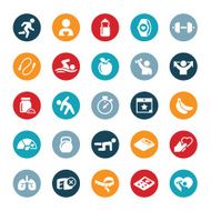 Fitness and Exercise Icons N2