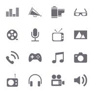 Multimedia icons N10