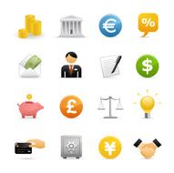 Color Web Icons - Finance