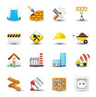 Smooth Silk Icon Set Construction