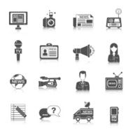 Journalist Icon Black