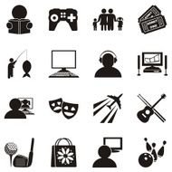 Hobbies Icon Set