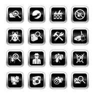 Supergloss Black Icons - Web Security
