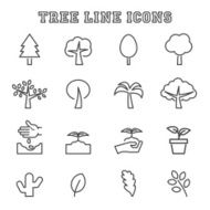 tree line icons