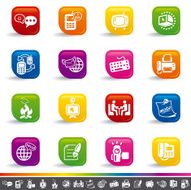 Global communication icons