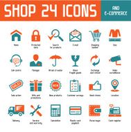 Shop 24 Vector Icons