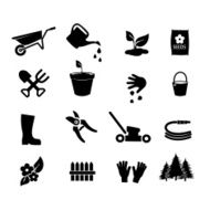 Garden icon set vector illustration