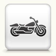 Square Button with Motorcycle interface icon