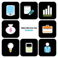 Colorful Mini Icon Set Business N2