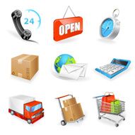 Delivery icon set N5
