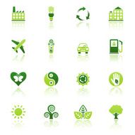 nature friendly icon set eco reflection II