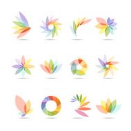 Abstract Floral Design Elements