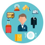 Hotel icons set N10