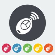 Remote control flat icon