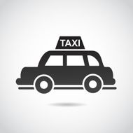 Taxi icon isolated on white background