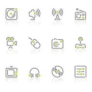 multimedia icons - linea series