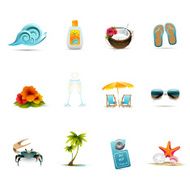 Tropical Honeymoon Icons