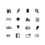 simple reading icons N14