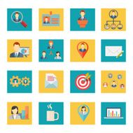 Set of vector office and business icons