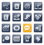 communication and social media icons N2