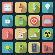 Energy vector icons