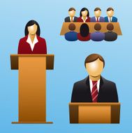 Business Meeting Presentation and Auditory people