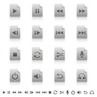 Media Icons Set N14