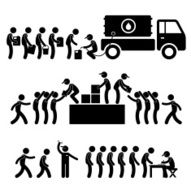 Water Food Stock Supply Relief Pictogram