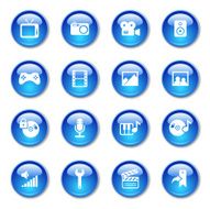 Media Icons Set N15