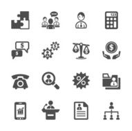 business and management icon set 3 vector eps10