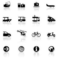 Icon Set travel and transport