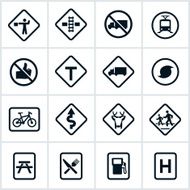 Road and Pedestrian Signs N2