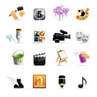 Color Web Icons - Arts