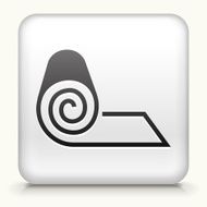 Square Button with Roll of Fabric