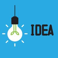 Bulb with idea concept N2