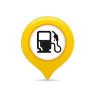 Gas pump map pointer