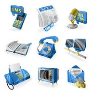 Communication icon set N19