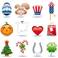 Icon Set Celebrations and Holidays
