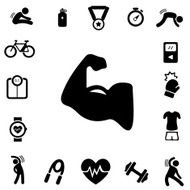 Exercise Silhouette icons