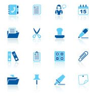 office &amp; contacts icon set II sky reflection N2