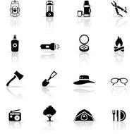 Icon set Outdoor and Camping